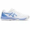 Deals ✨ ASICS Gel Dedicate 7 👩 Women's Tennis 👟 Shoes White/Blue 🌟 -nike shop 5520 10053 0021 170 big 02