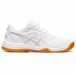Best deal 😍 ASICS Upcourt 5 👩 Women's Volleyball 👟 Shoes White/Silver 😀