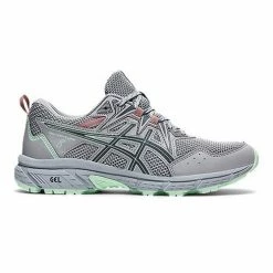 Outlet 🎁 ASICS Gel Venture 8 👩 Women's Wide Running 👟 Shoes Light Gray Combo ❤️