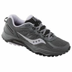 Discount 🔔 Saucony Grid Escape TR5 👩 Women's Running 👟 Shoes Charcoal Combo 🔔
