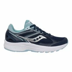 Promo 🌟 Saucony Grid Cohesion 14 👩 Women's Running 👟 Shoes Navy Blue 👍