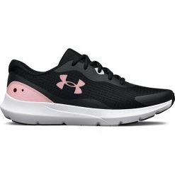 Best Sale ⌛ Under Armour Surge 3 👩 Women's Running 👟 Shoes Black/Pink ⭐