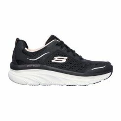 Promo 🔥 Skechers D'Lux Walker Infinite Motion 👩 Women's Walking 👟 Shoes Black/Pink 🔥