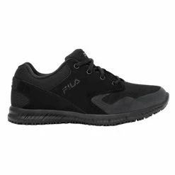Cheapest 🤩 FILA Memory Layers EVO Slip Resistant 👩 Women's Wide Service 👟 Shoes Black 🧨