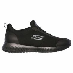 Cheapest ๐ Skechers Squad Slip-Resistant ๐ฉ Women's Casual ๐ Shoes Black โจ