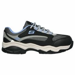 Outlet ๐ Skechers Biscoe Steel-Toe ๐ฉ Women's Work ๐ Shoes Black/Blue ๐