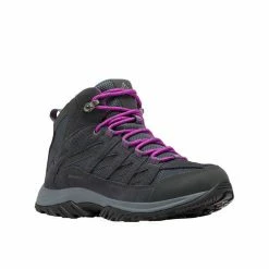 Outlet 🛒 Columbia Crestwood Mid Waterproof 👩 Women's Hiking 👟 Shoes Graphite Combo 🧨