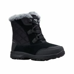 Best Pirce 👍 Columbia Ice Maiden Shorty 👩 Women's Cold-Weather 🥾 Boots Black/Gray 😉