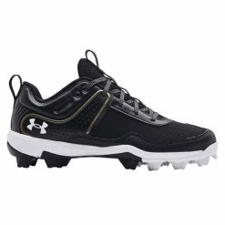 Best deal 👏 Under Armour 👩 Women's Glyde RM 🥎 Softball Cleats Black/White 💯