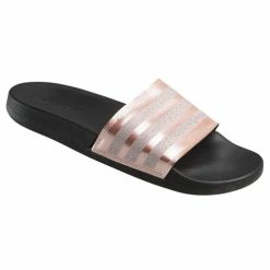 Coupon 🔔 Adidas Adilette Cloudfoam 👩 Women's Slide 🩴 Sandals Gray/Black 🔔