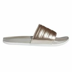 Promo ⭐ Adidas Adilette Cloudfoam 👩 Women's Slide 🩴 Sandals Champagne 🎁