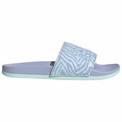 Budget 🎁 Adidas Adilette Cloudfoam 👩 Women's Slide 🩴 Sandals Violet Combo 🛒