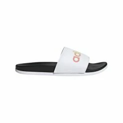 Flash Sale ✔️ Adidas Adilette Cloudfoam 👩 Women's Slide 🩴 Sandals White Multi 💯