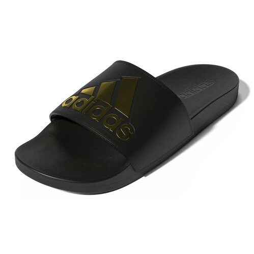 Brand new π Adidas Adilette Comfort Unisex Slides Black/Gold π 3 Brand new π Adidas Adilette Comfort Unisex Slides Black/Gold π
