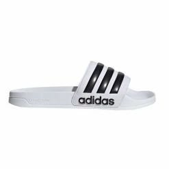 Brand new 🧨 Adidas Adilette Shower Unisex Slides White/Black 🥰