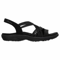 Outlet ๐ Skechers Reggae Slim Simply Stretch ๐ฉ Women's ๐ฉด Sandals Black โจ