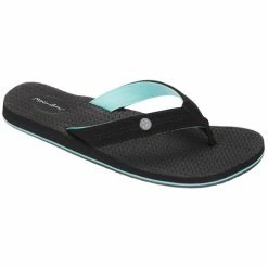 Promo 👍 Maui & Sons Ananda 👩 Women's 🩴 Sandals Black/Teal 🎉