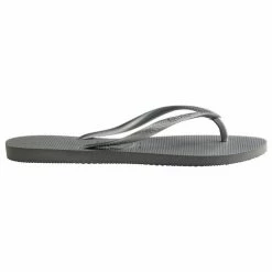 Best Sale 😍 Havaianas 👩 Women's Slim Flip-Flops Gray 👍