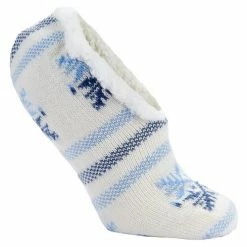 Best Sale 💯 Sof Sole Fireside 👩 Women's Cozy Slippers White/Blue 😍