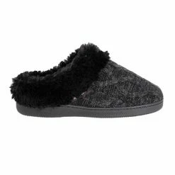Best Pirce 😀 Muk Luks Susanna 👩 Women's Clog Slippers Black ❤️