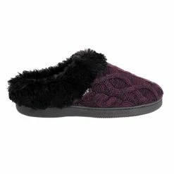 Cheapest 🧨 Muk Luks Susanna 👩 Women's Clog Slippers Dark Purple 😀