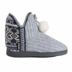 Outlet 🧨 Muk Luks Adrienne 👩 Women's Cozy Slippers Blue Print 🎁