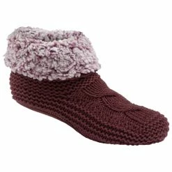 Cheap 🔔 Muk Luks Cuff Bootie 👩 Women's Slippers Plum 🧨
