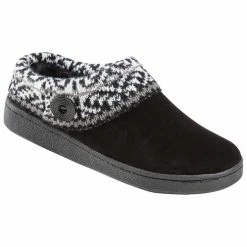 Best Sale 🔔 Clarks Augusta 👩 Women's Slippers Black/White/Grey ✔️